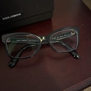Dolce & Gabbana Prescription Glasses - Black; Rectangle Frame